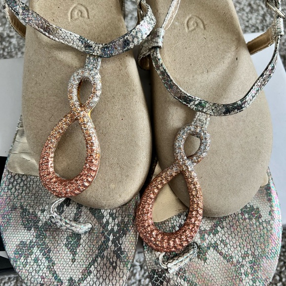 Nine West Sandals  Zeonette EUC Ombré Jewels Size 7 Super Comfy & Stylish! - Picture 6 of 11